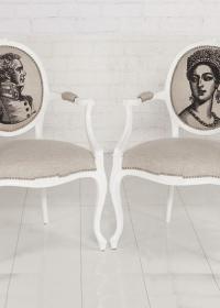Victoria Dining Chair w/ British Monarch and Soldier 